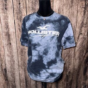 Blue Hollister tie-dye tee 💙